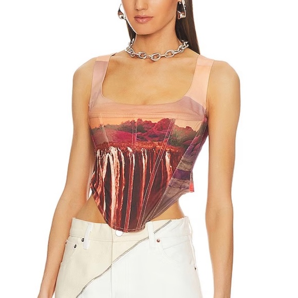 Miaou Campbell Corset in Oasis - Picture 2 of 7